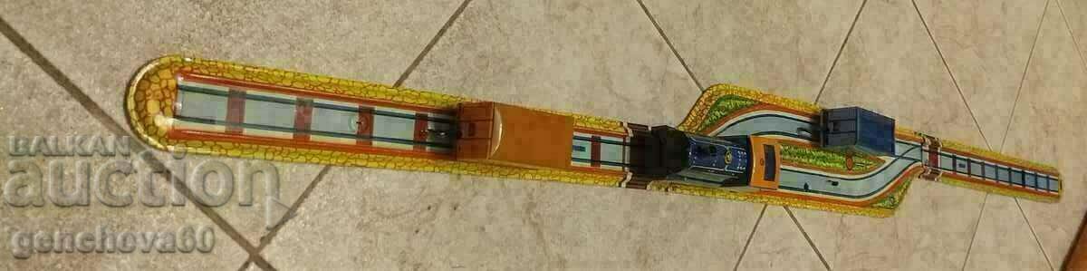 Metal mechanical train with rails/1970 with price 80.00 BGN | € 40.90 Metal mechanical train with rails/1970 with price 80.00 BGN | € 40.90