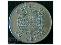 20 cents 2005, Solomon Islands
