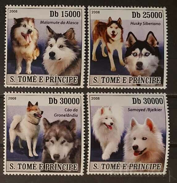 Sao Tome 2008 Fauna/Dogs 10€ MNH