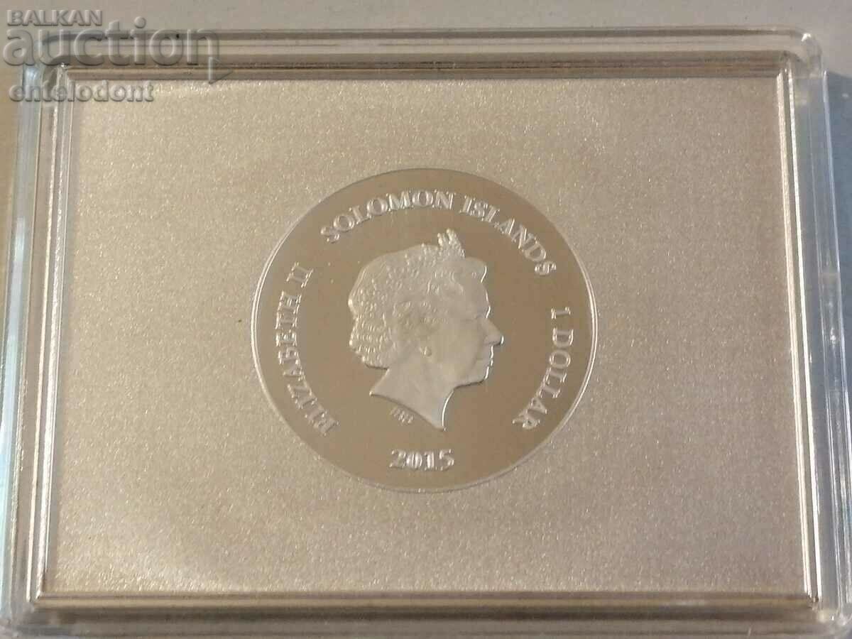 1 dollar 2015 Solomon Islands colored with price € 48.00 | 93.88 BGN