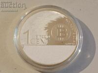 1 Bitcoin Cent 2014 Poland - 1 oz pure silver