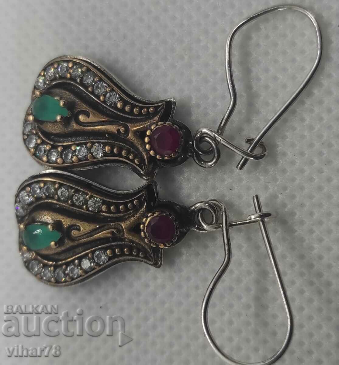 Very beautiful silver and jewelry bronze earrings - 5 Very beautiful silver and jewelry bronze earrings - 5