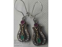 Very beautiful silver and jewelry bronze earrings
