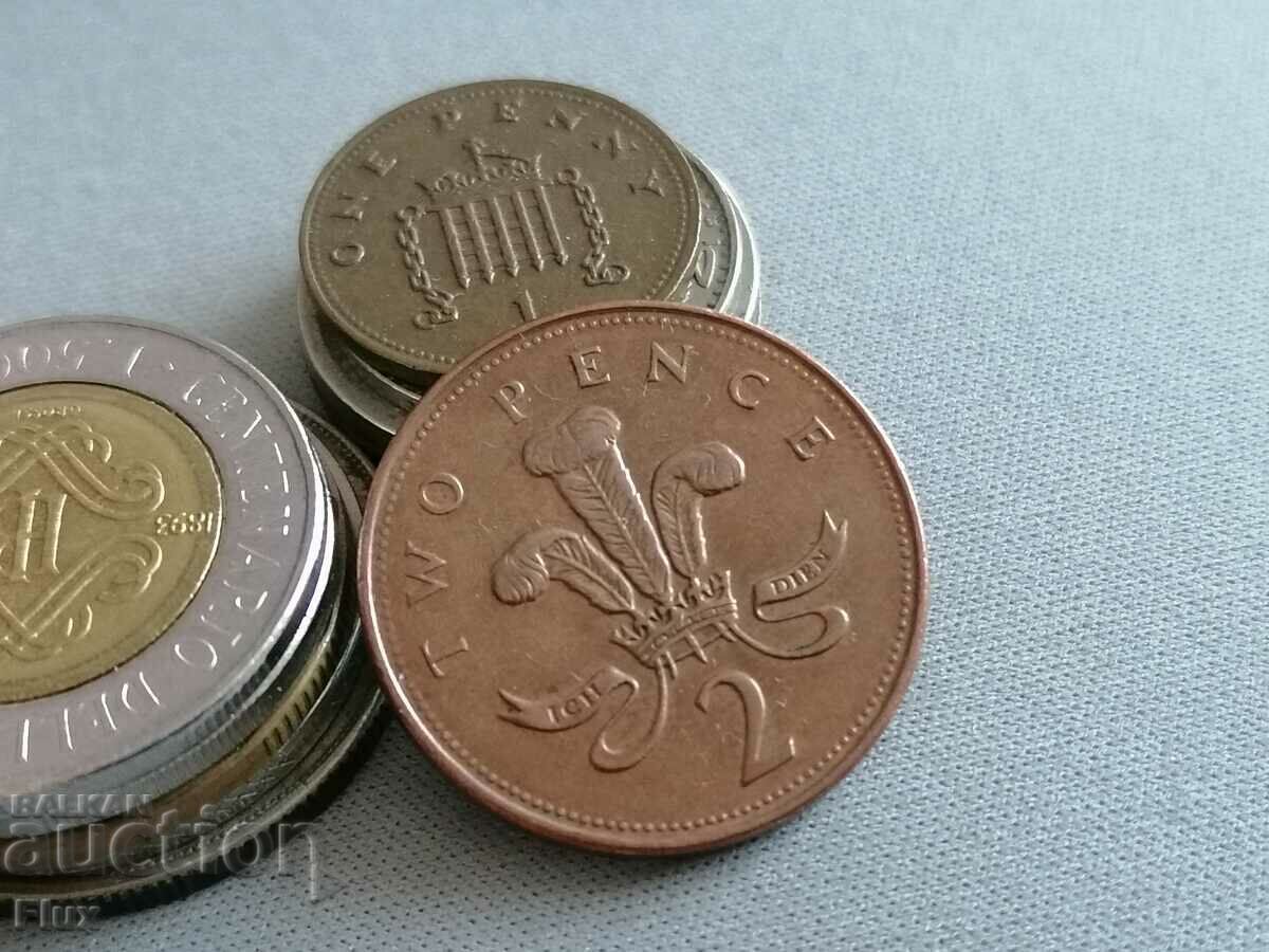 Монета - Великобритания - 2 пенса | 1994г.