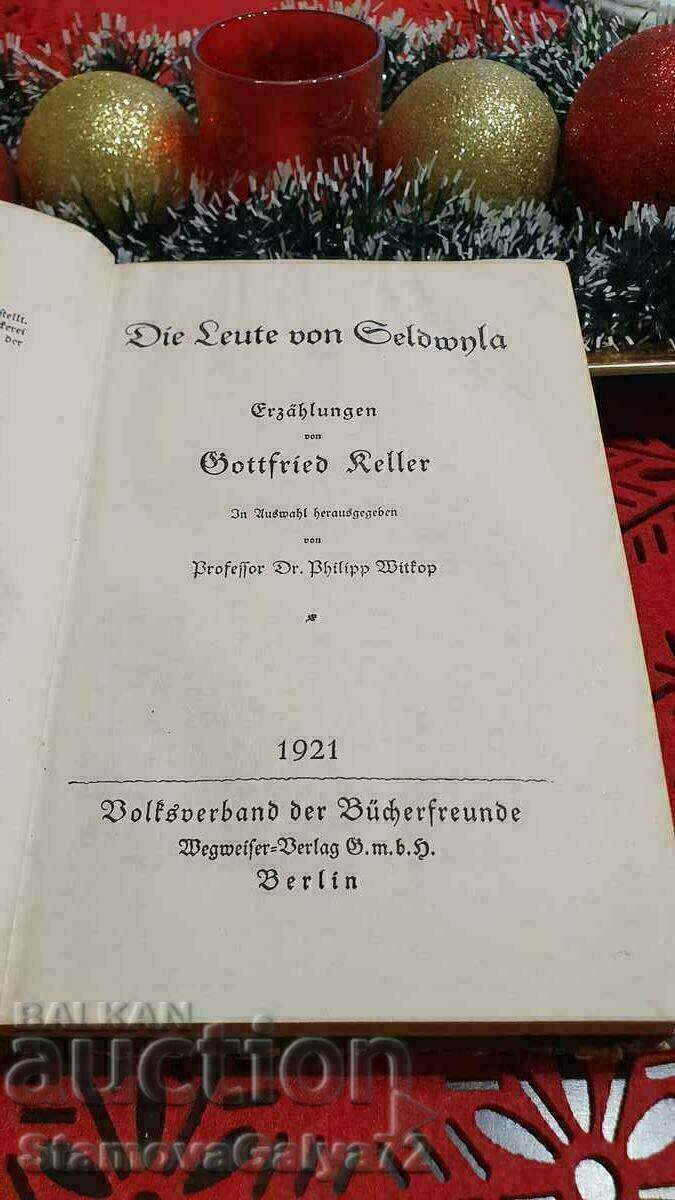 Auction German Antiquarian Book The People of Seldvilla-1921. Auction German Antiquarian Book The People of Seldvilla-1921.