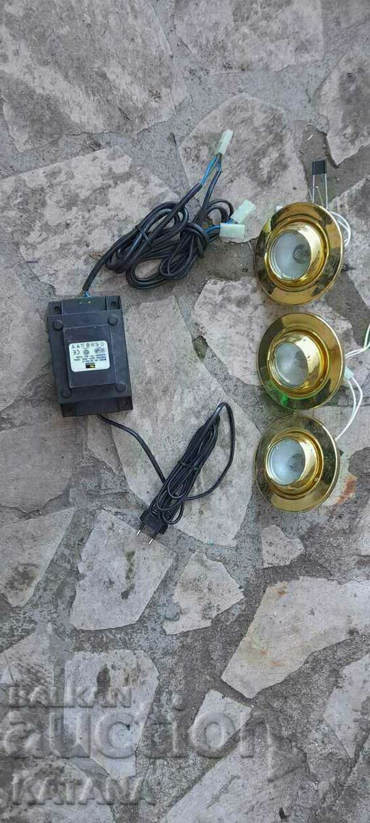 Φωτιστικά 3τμχ + διόδους + μετασχηματιστής ΝΕΑ ΤΙΜΗ!!! Φωτιστικά 3τμχ + διόδους + μετασχηματιστής ΝΕΑ ΤΙΜΗ!!!