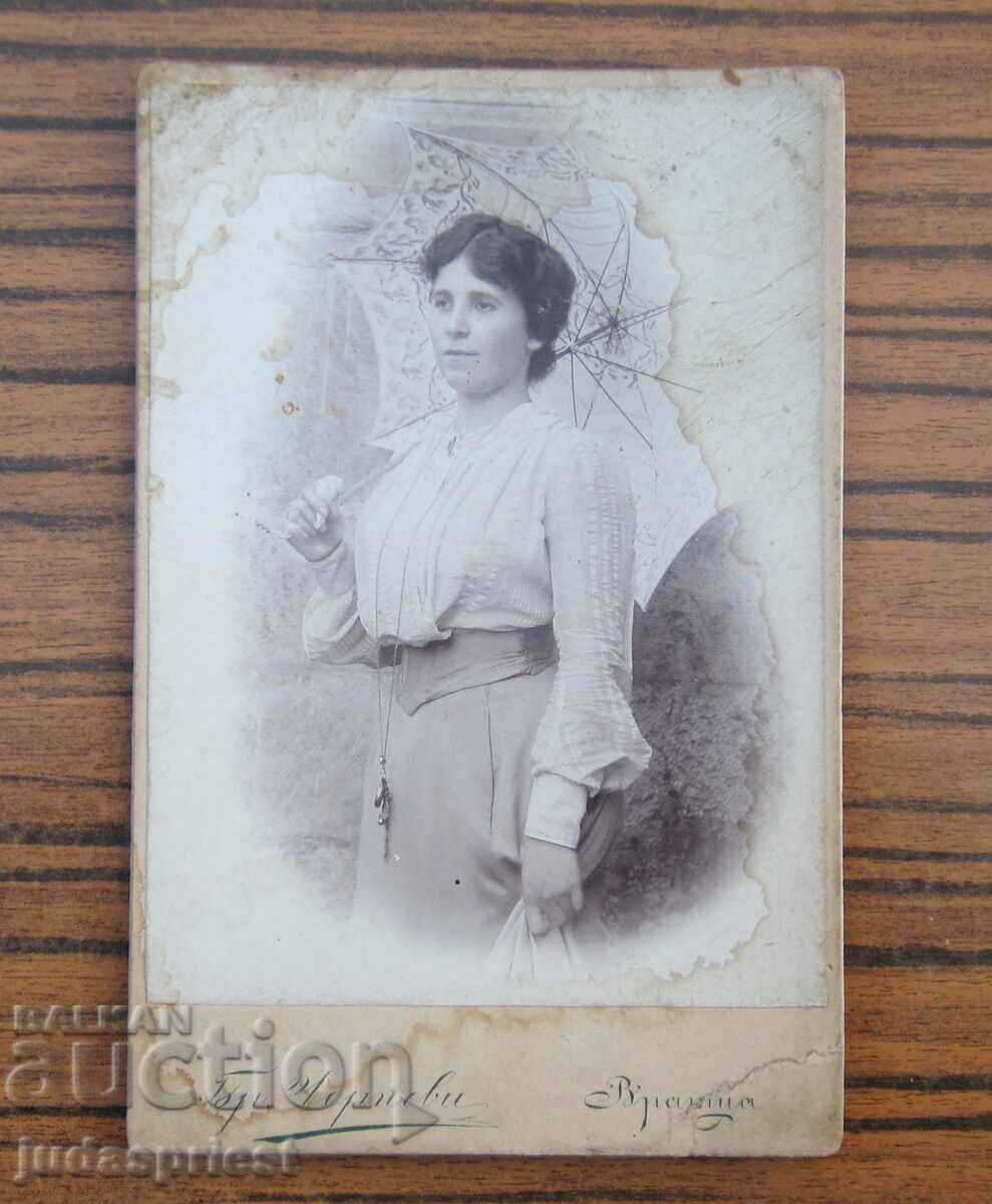 Regatul Bulgariei fotografie veche a unei femei, frații Chernevi Vratsa