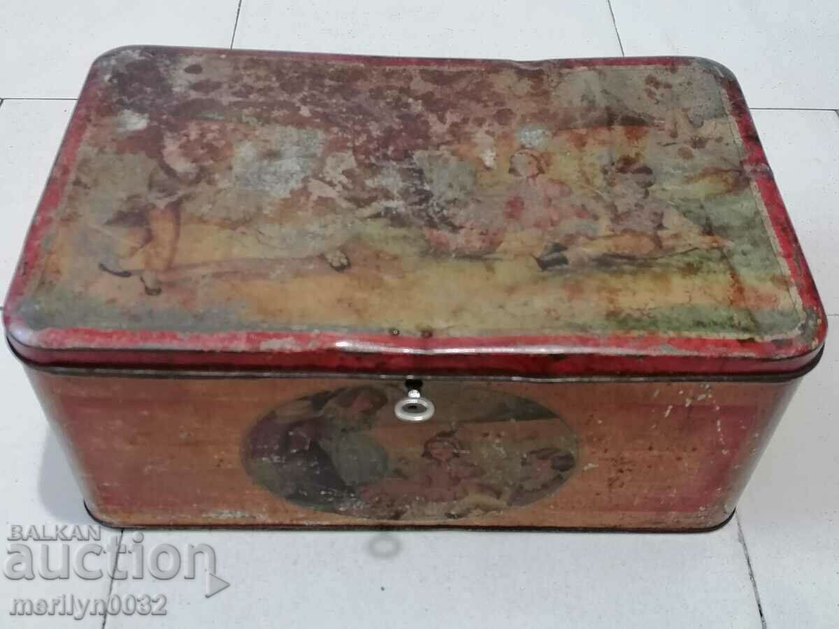 Vintage metal candy and treat box with price 49.00 BGN | € 25.05