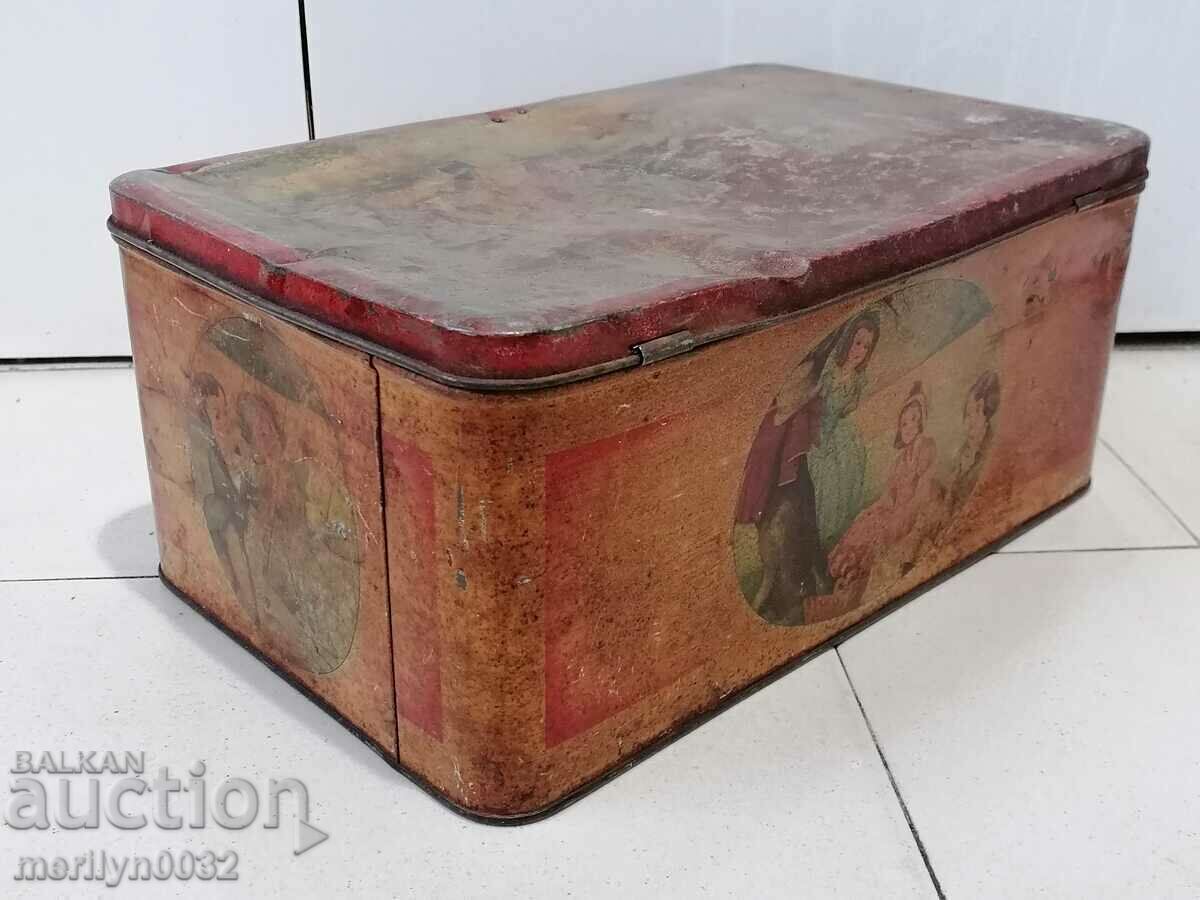 Vintage metal candy and treat box - 7