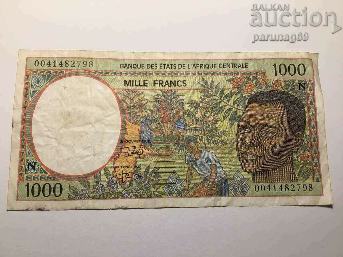 Централна Африка Екваториална Гвинея 1000 франка 2000 година