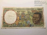 Κεντρική Αφρική Ισημερινή Γουινέα 1000 φράγκα 2000