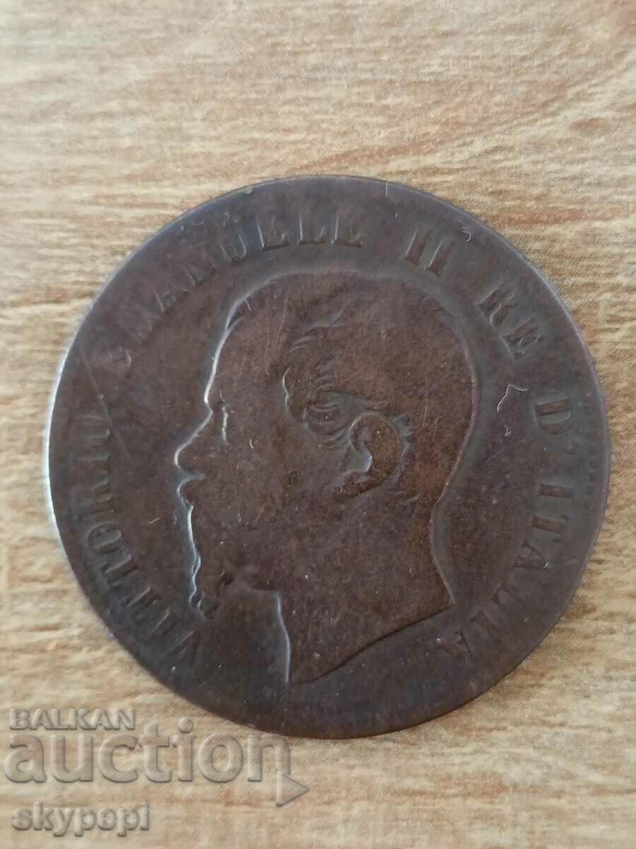 10 centissimi 1863 - Italy with price 10.00 BGN | € 5.11 10 centissimi 1863 - Italy with price 10.00 BGN | € 5.11