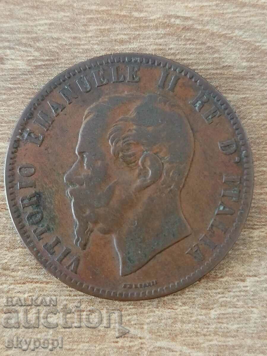 10 centissimi 1863 - Italy with price 10.00 BGN | € 5.11 10 centissimi 1863 - Italy with price 10.00 BGN | € 5.11