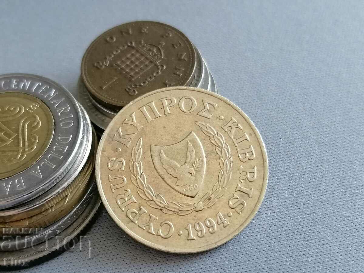 Mонета - Кипър - 20 цента | 1994г. с цена 1.40 лв. | € 0.72 Mонета - Кипър - 20 цента | 1994г. с цена 1.40 лв. | € 0.72