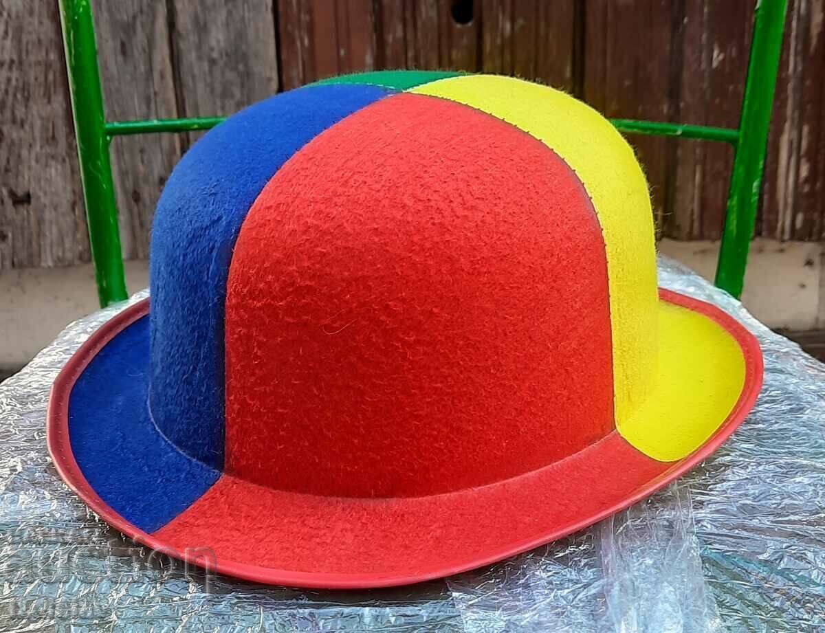 Colorful felt hat for a clown, party. with price 25.00 BGN | € 12.78 Colorful felt hat for a clown, party. with price 25.00 BGN | € 12.78