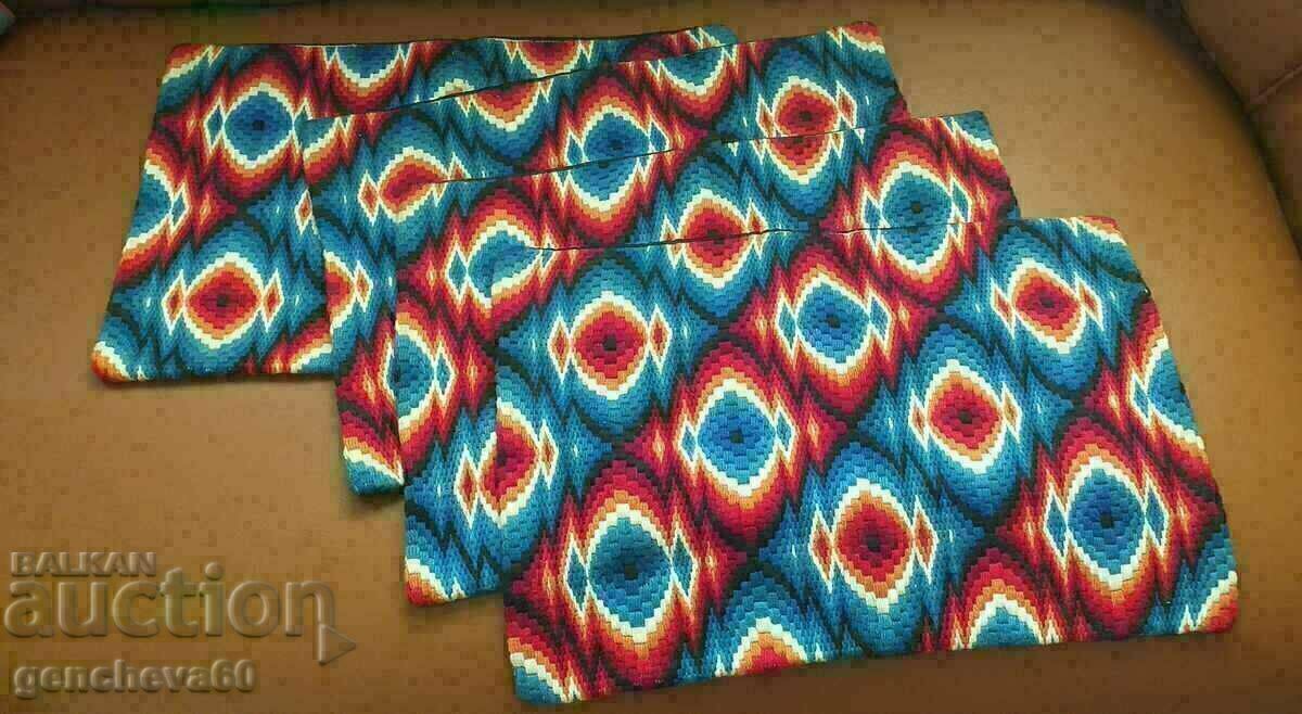 Hand-embroidered domestic pillow shams 4 pieces with price 60.00 BGN | € 30.68 Hand-embroidered domestic pillow shams 4 pieces with price 60.00 BGN | € 30.68