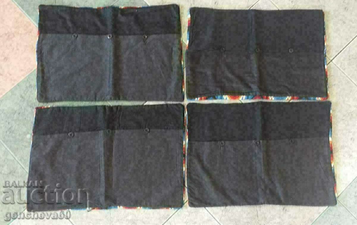 Auction Hand-embroidered domestic pillow shams 4 pieces Auction Hand-embroidered domestic pillow shams 4 pieces