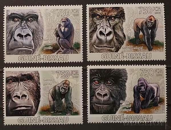 Гвинея Бисау 2009 Фауна/Маймуни/Горили 10€ MNH