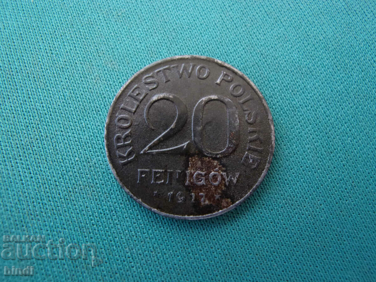 Germania I-CB 20 Fenigov 1917 FF Rar cu preț € 5.11 | 9.99 BGN