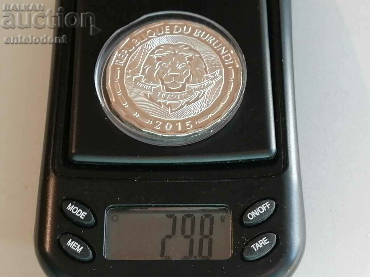 Аукцион 100 франка 2015 г. Бурунди-оцветена