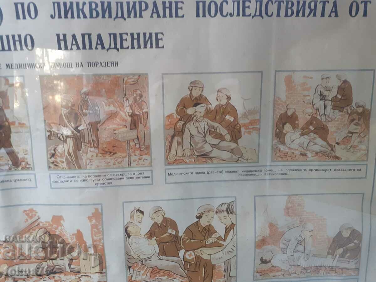 Auction Unique large poster picture with frame Social slogans propaganda Auction Unique large poster picture with frame Social slogans propaganda