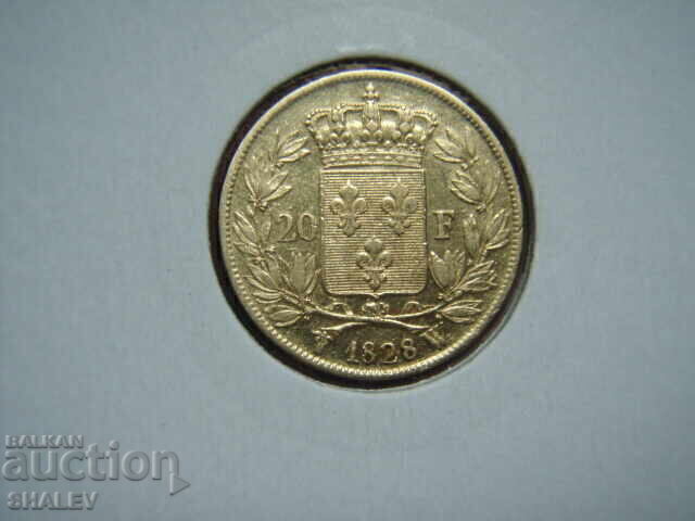 20 Φράγκα 1828 W Γαλλία - XF/AU (χρυσός) με τιμή € 964.89 | 1887.17 BGN 20 Φράγκα 1828 W Γαλλία - XF/AU (χρυσός) με τιμή € 964.89 | 1887.17 BGN