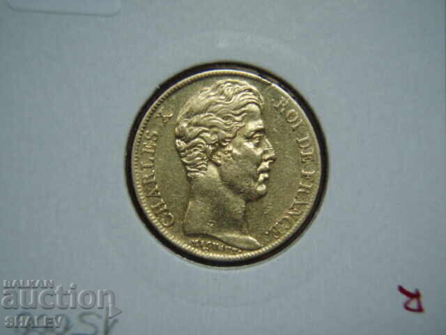 20 Francs 1828 W France (20 Francs France) - XF/AU (gold) - 5 20 Francs 1828 W France (20 Francs France) - XF/AU (gold) - 5