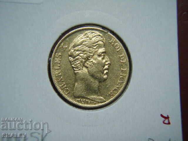 20 Francs 1828 W France (20 Francs France) - XF/AU (gold) - 7