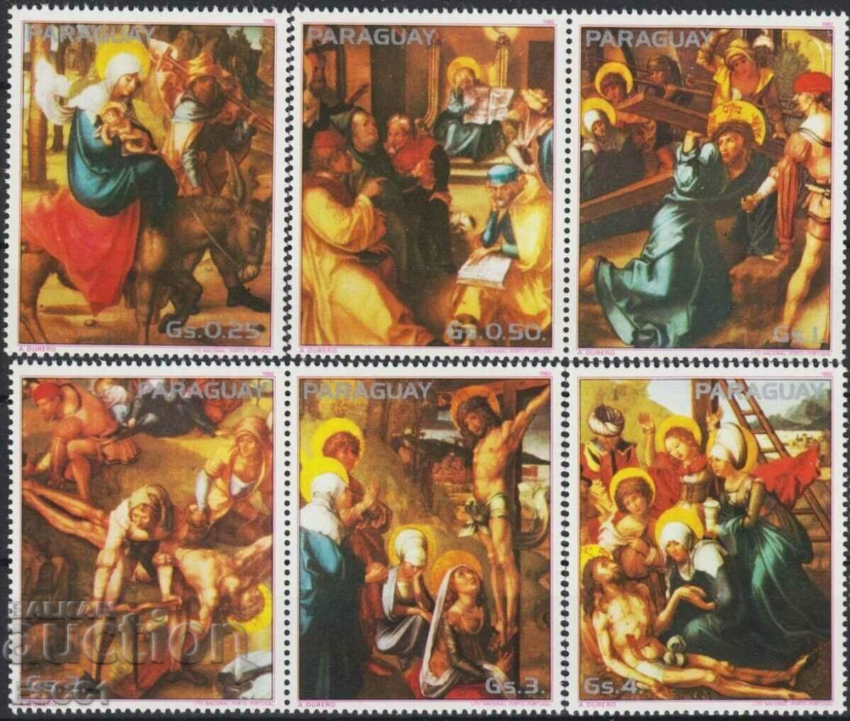 Clear stamps Painting Durer 1982 from Paraguay
