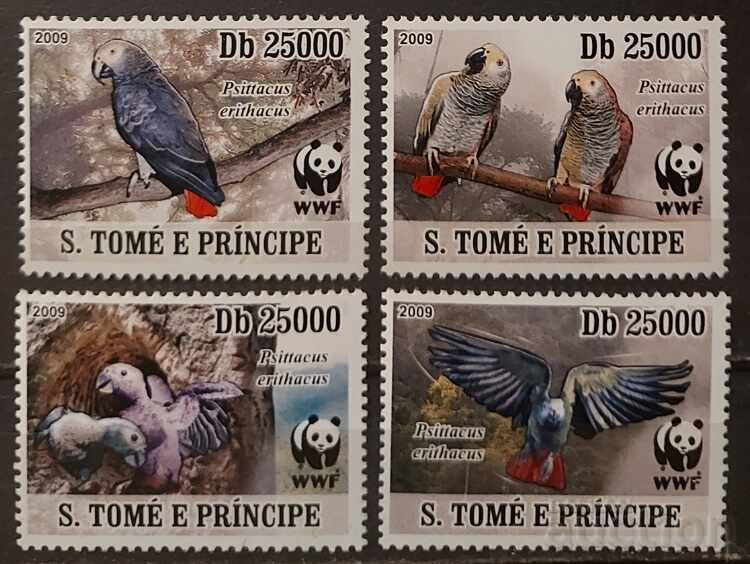 Sao Tome 2009 WWF Fauna/Păsări 10 EUR MNH