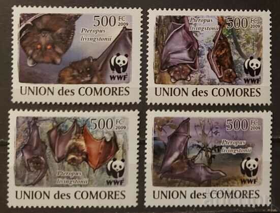 Comoros 2009 WWF Fauna/Bats 6€ MNH