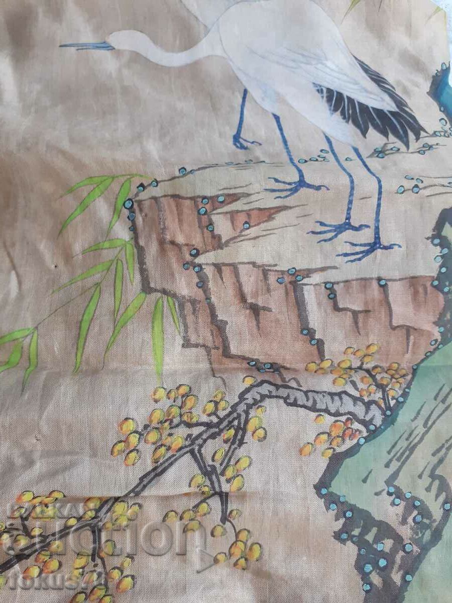 Auction Old Chinese hanging painting on silk Auction Old Chinese hanging painting on silk