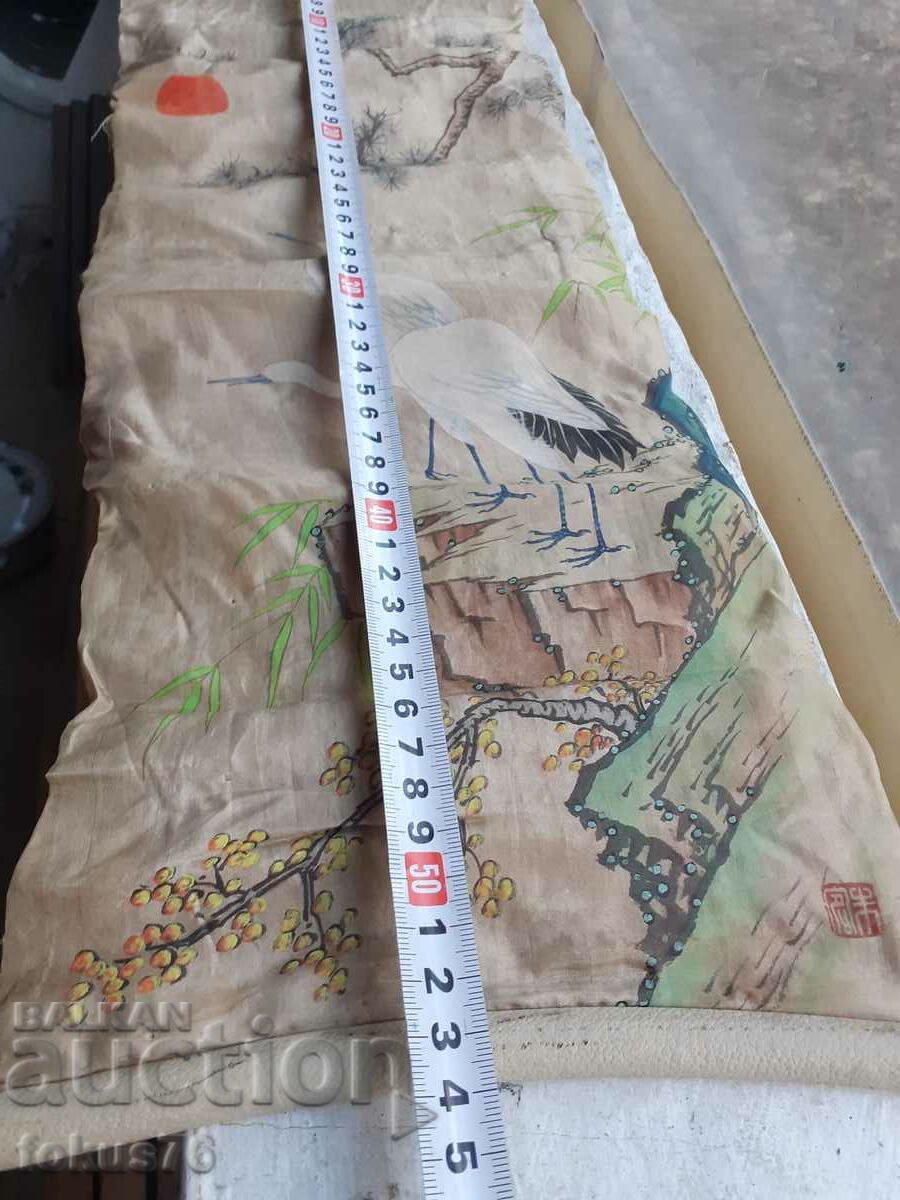 Old Chinese hanging painting on silk - 7 Old Chinese hanging painting on silk - 7