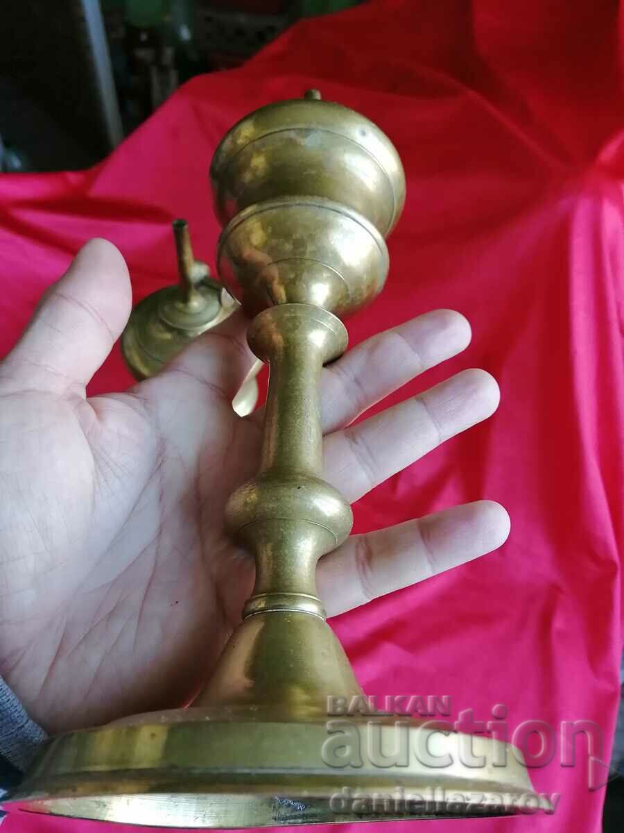 19th Century GARDON Brevete Pair of French Oil Lamps Bronze - 6 19th Century GARDON Brevete Pair of French Oil Lamps Bronze - 6