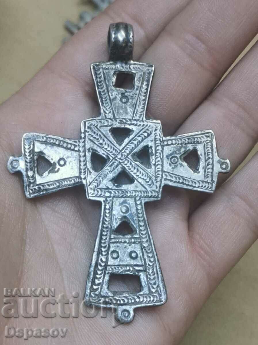 Old Silver Ethiopian Cross