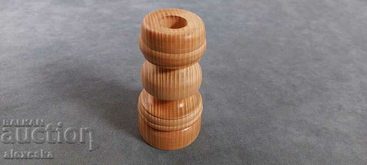 Auction Wooden candlestick Auction Wooden candlestick