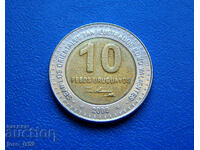 Уругвай 10 песо /10 Pesos/ 2000 г.