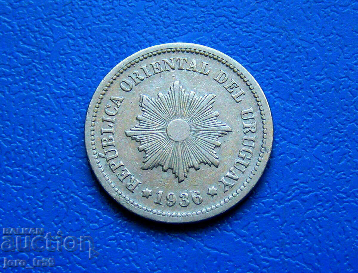 Uruguay 2 Centésimos /2 Centésimos/ 1936 Uruguay 2 Centésimos /2 Centésimos/ 1936