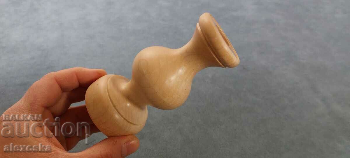 Auction Wooden candlestick Auction Wooden candlestick