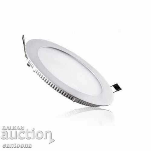 LED panel for embedding - circle, 18W white light, LED driver with price 15.98 BGN | € 8.17