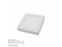 LED panel for outdoor installation, square, 18W warm light