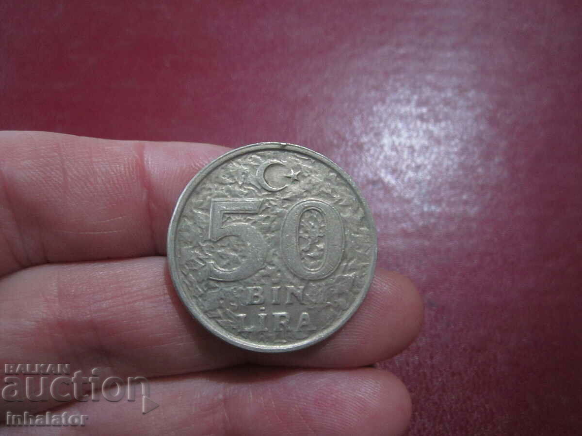 1999 year 50000 Turkish lira