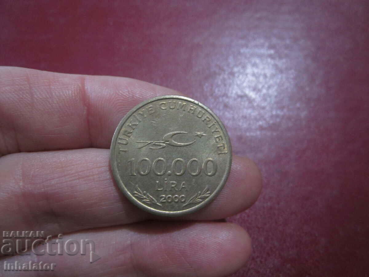 2000 year 100000 Turkish lira
