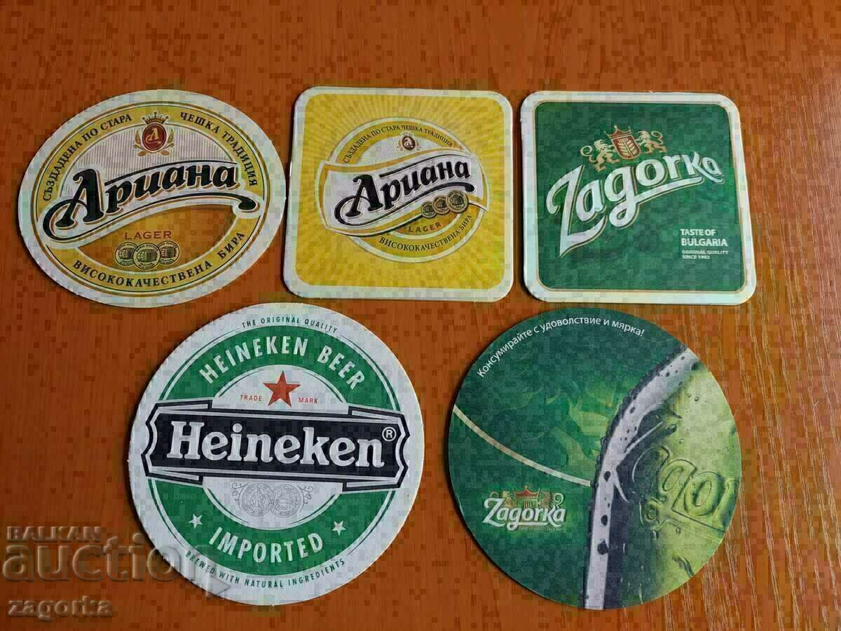 Lot of promotional beer coasters