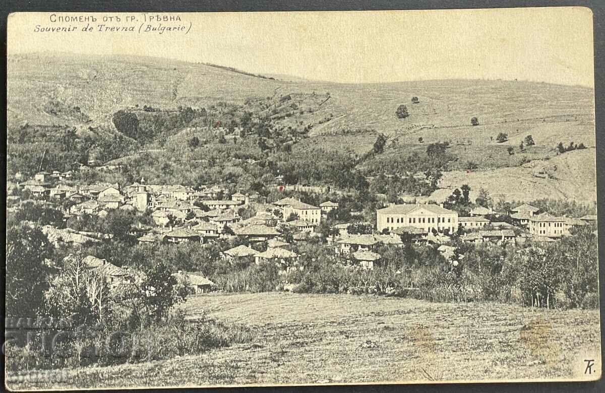 3125 Царство България картичка град Трявна 1908г.
