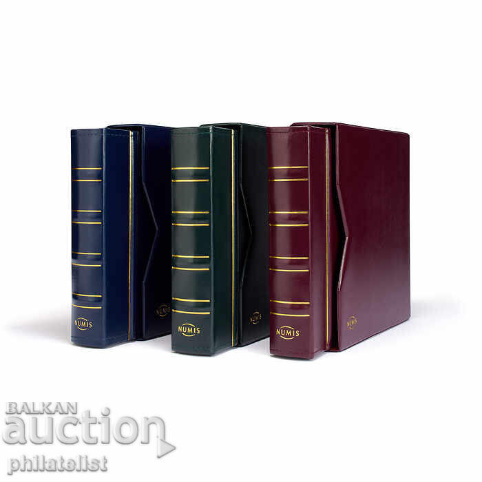 Auction Leuchtturm NUMIS Classic - deluxe cassette album - blue Auction Leuchtturm NUMIS Classic - deluxe cassette album - blue