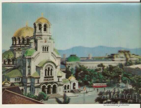 Κάρτα Βουλγαρία Σόφια Ναός-μνημείο "Al. Nevsky" στερεοφωνικό2*