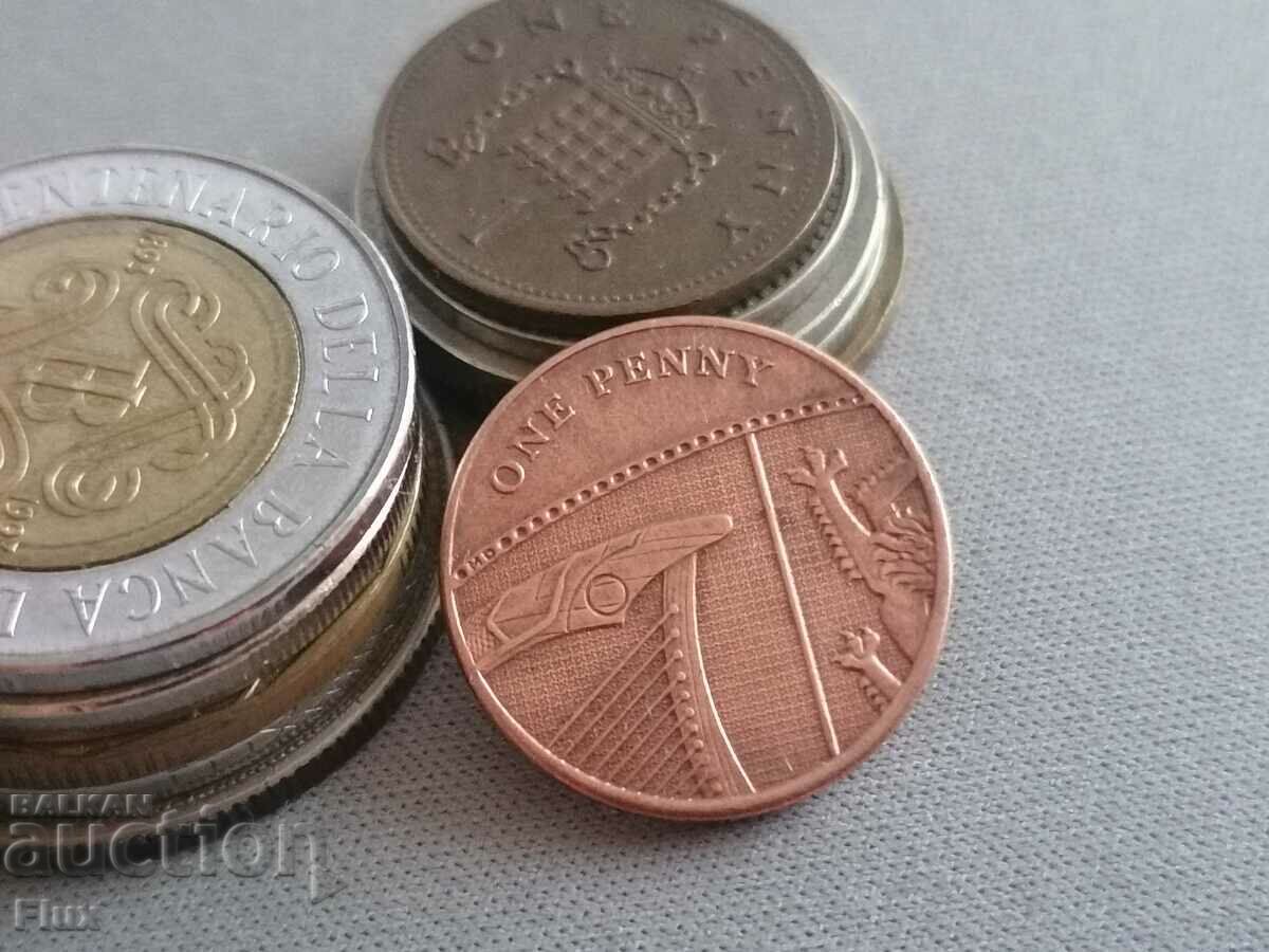 Монета - Великобритания - 1 пени | 2011г.