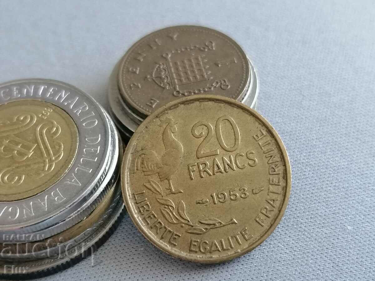 Νόμισμα - Γαλλία - 20 φράγκα 1953