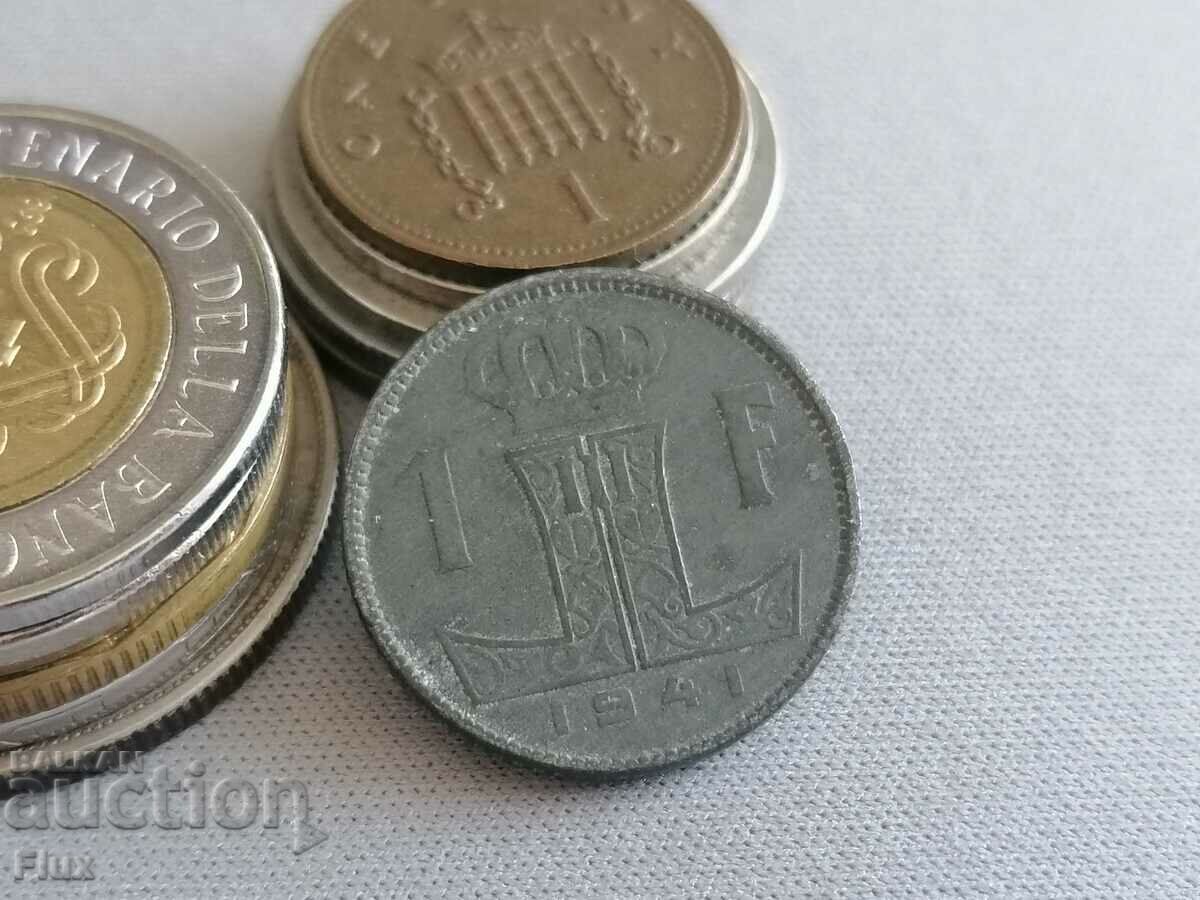 Monedă - Belgia - 1 Franc | 1941